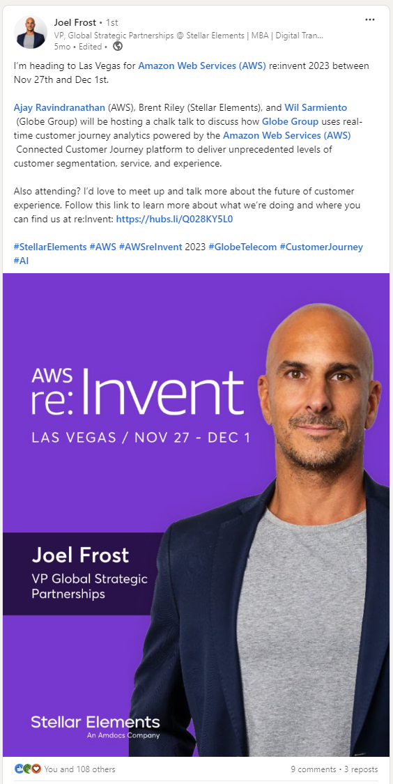 https://www.linkedin.com/posts/mrjoelfrost_stellarelements-aws-awsreinvent-activity-7130725186307309568-Z7ev